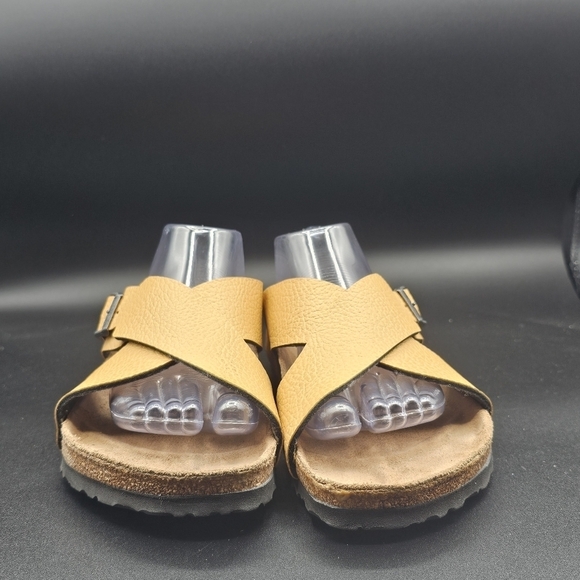 Birkenstock Birki's Dijon Crisscross Slide Sandals - Picture 7 of 10